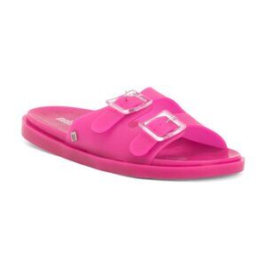 MELISSA  Wide Jelly Slide Sandals,  Pink  Women Size 6    New with  Box